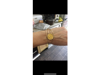 Lost gold coin bangle
