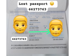 Lost pasport