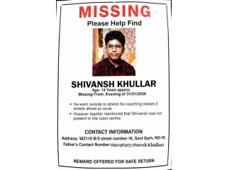 Please Help Bring Shivansh Home