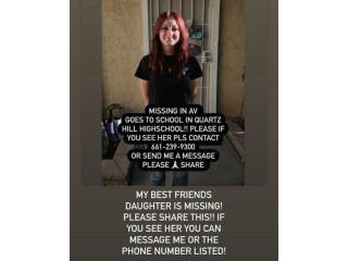 My friend’s daughter is missing