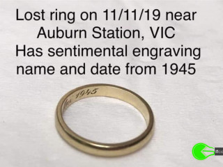 Lost ring near Auburn Station