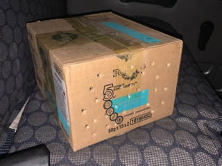 Found Cardboard box with parrort in Chandmari taxi