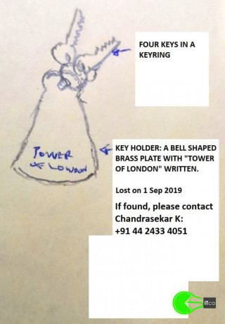 lost-tower-of-london-keychain-on-1st-sep-2019-in-chennai-india-big-0