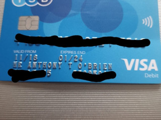 Found debit card on park lane netherton