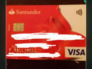 Found sbank card named Halliwell