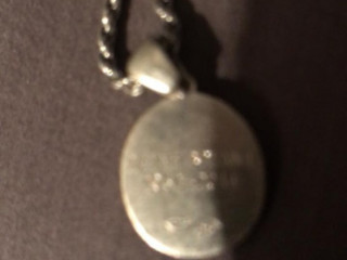 Poppys thumbprint necklace ,lost somewhere at Shawnee KS.
